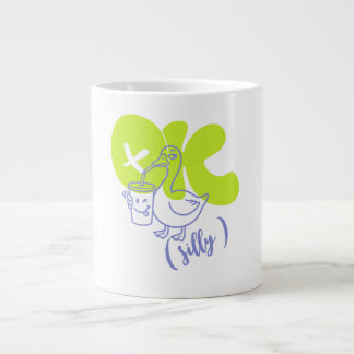 Taza De Café Gigante Taza Personalizada OK Silly Goose Mug, Café Sarcás