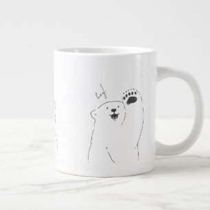 Taza De Café Gigante tazón de diseño mínimo lindo