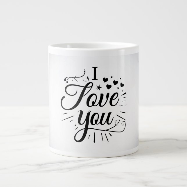 Taza De Café Gigante te amo (Frente)