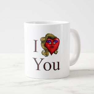 Taza De Café Gigante Te Amo Ella Corazón