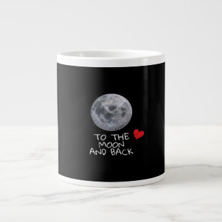 Taza De Café Gigante Te Amo Hasta La Luna Y De Regreso Estilo Moderno A