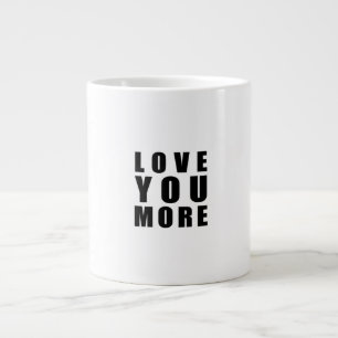 Taza De Café Gigante Te Amo Más Cita Romántica Dulce 