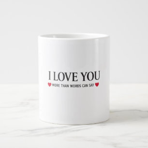 Taza De Café Gigante Te Amo Más De Lo Que Las Palabras Pueden Decir