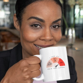 Taza De Café Gigante Te amo más que café San Valentín