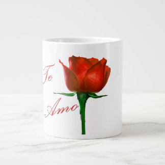 Taza De Café Gigante Te Amo Rosa Coffee Mug