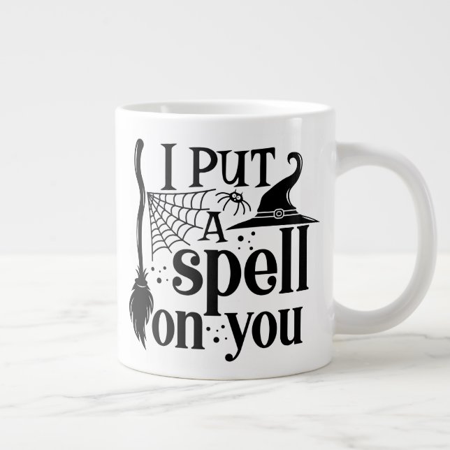 Taza De Café Gigante "Te Puse Un Hechizo" (Derecha)