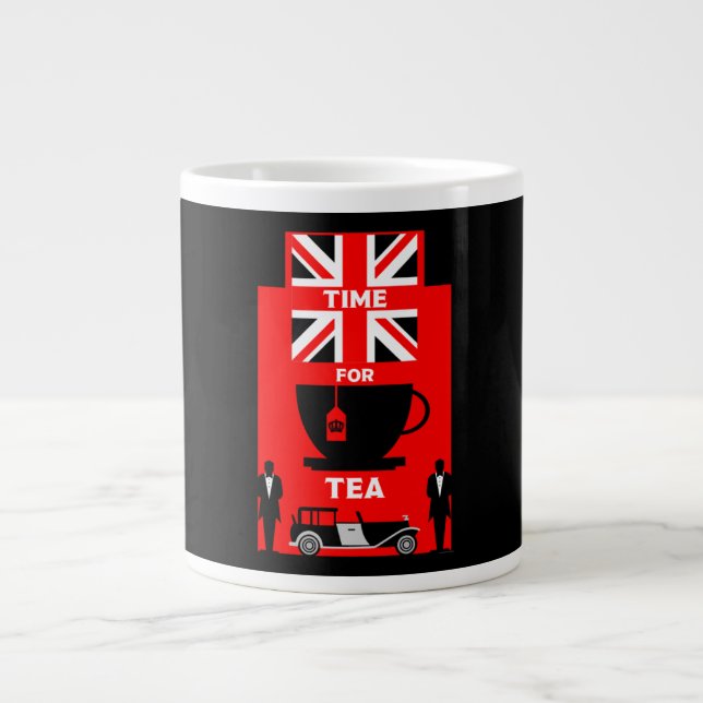 Taza De Café Gigante Tea Drinkers británicos clásicos Mug (Frente)