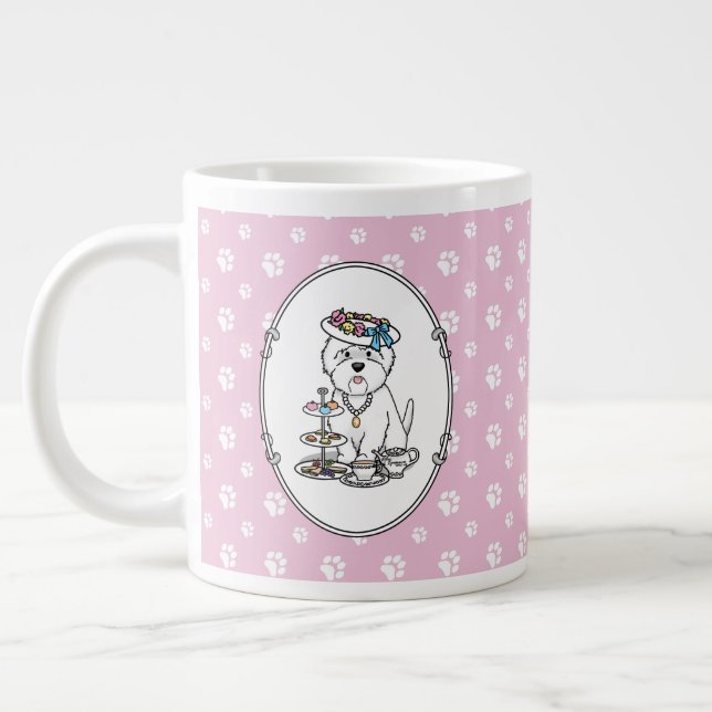Taza De Café Gigante Tea Fiesta Westie - West Highland White Terrier (Izquierda)