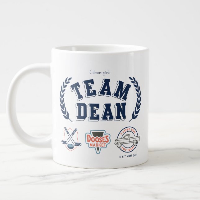 Taza De Café Gigante Team Dean Gilmore Girls Design (Izquierda)