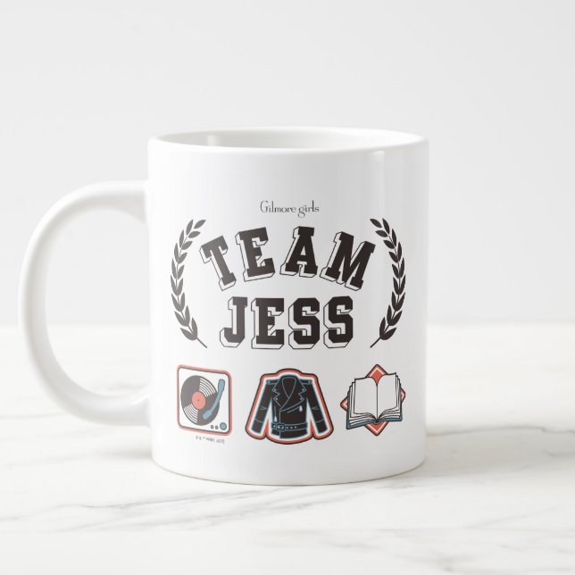 Taza De Café Gigante Team Jess Gilmore Girls Design (Izquierda)
