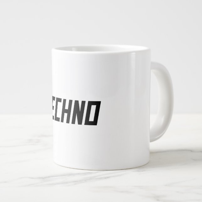 Taza De Café Gigante TECHNO Music (Derecha)