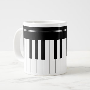 Taza De Café Gigante Teclado de piano