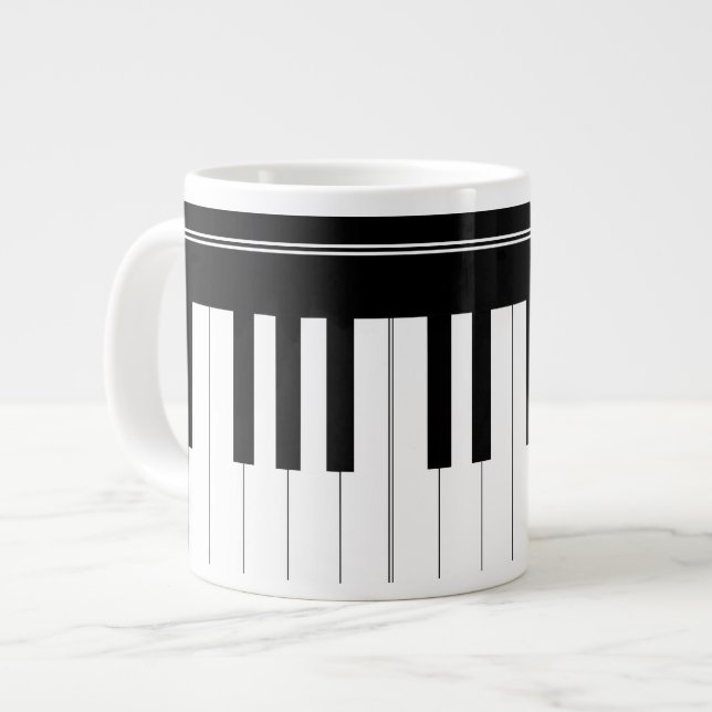 Taza De Café Gigante Teclado de piano (Izquierda)