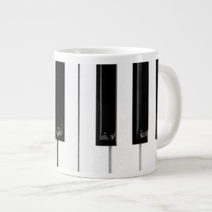 Taza De Café Gigante Teclas de teclado de piano
