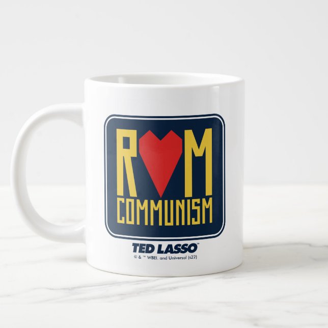 Taza De Café Gigante Ted Lasso | Gráfico del Comunismo Rom (Izquierda)