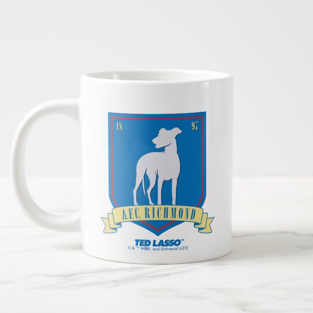 Taza De Café Gigante Ted Lasso | Logo del equipo AFC Richmond (Izquierda)