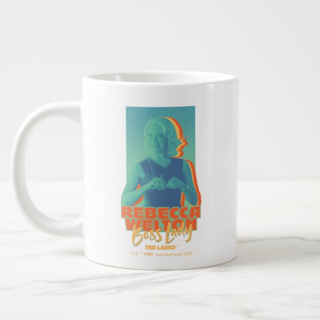 Taza De Café Gigante Ted Lasso | Rebecca Welton Boss Lady Graphic (Izquierda)