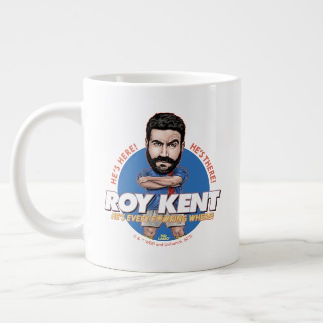 Taza De Café Gigante Ted Lasso | Roy Kent Bobblehead (Izquierda)