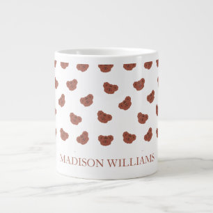 Taza De Café Gigante Teddy Bear Mug Personalizado   Un regalo Personali