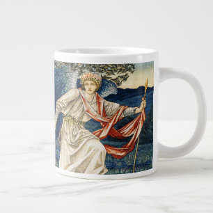 Taza De Café Gigante Tela de William Morris Amor Guiando al Peregrino