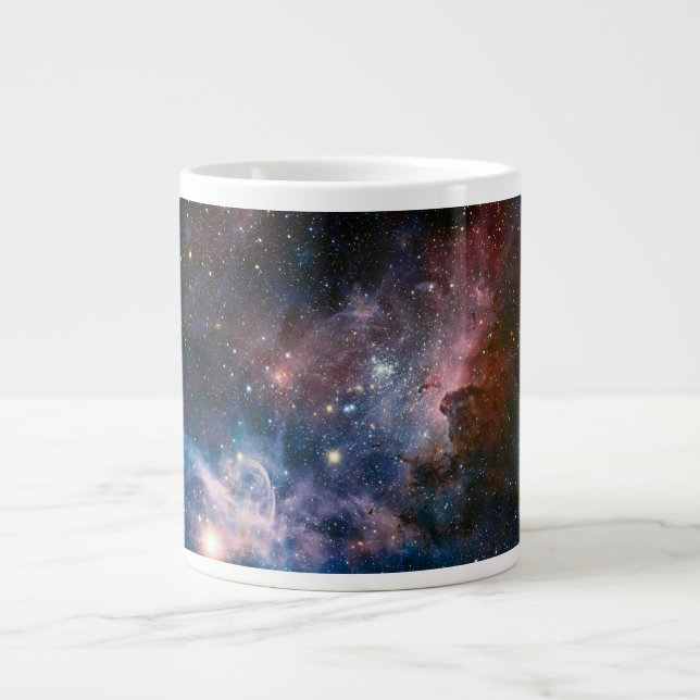Taza De Café Gigante Telescopio Hubble de la Nebulosa de la Carina Roja (Frente)