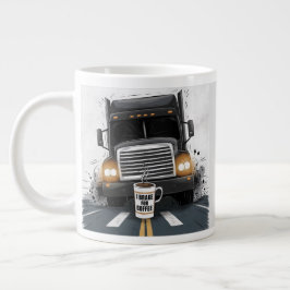 Taza De Café Gigante Tema del freno para camionetas de café