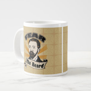 Taza De Café Gigante Tema la barba, bigote divertido