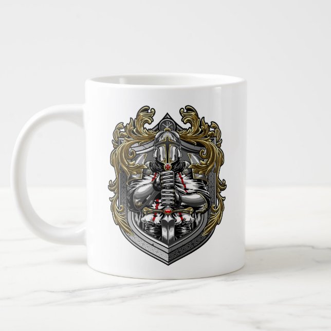 Taza De Café Gigante Templars Jumbo 20oz Mug (Izquierda)
