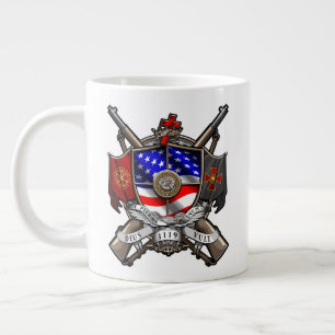 Taza De Café Gigante Templars USA Jumbo 20oz