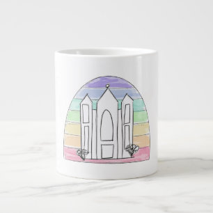 Taza De Café Gigante Templo LDS Salt Lake City puesta de sol arcoíris m