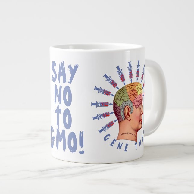 Taza De Café Gigante ¿Terapia genética? Jarra (Derecha)