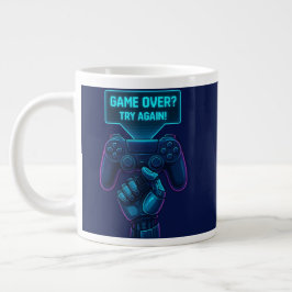 Taza De Café Gigante ¿Terminó el juego? ¡Inténtalo de nuevo! Mug futuri