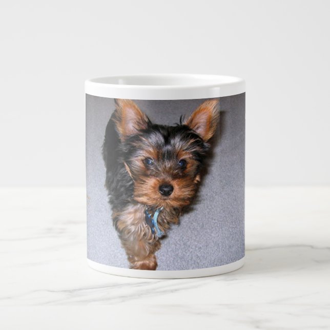 Taza De Café Gigante terrier de Yorkshire puppy.png (Frente)