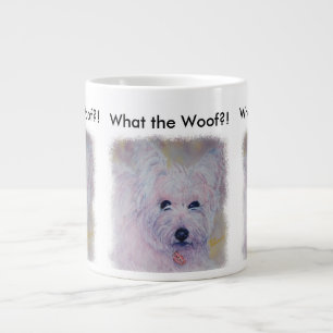 TAZA DE CAFÉ GIGANTE TERRIER WEST HIGHLAND BLANCO
