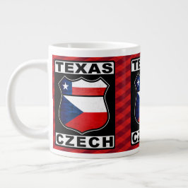 Taza De Café Gigante Texas Czech American Mug