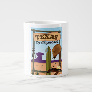 Taza De Café Gigante Texas en diligencia