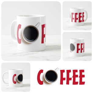 Taza De Café Gigante Texto de CAFÉ