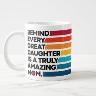 Taza De Café Gigante Texto de la expresión de diseño personalizado para