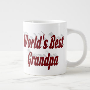 Taza De Café Gigante Texto del mejor abuelo burgundy