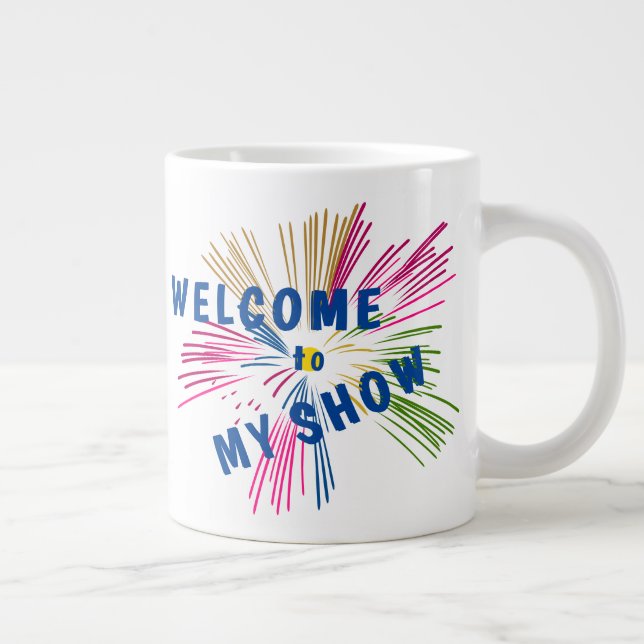 Taza De Café Gigante Textos sobre fuegos artificiales (Derecha)