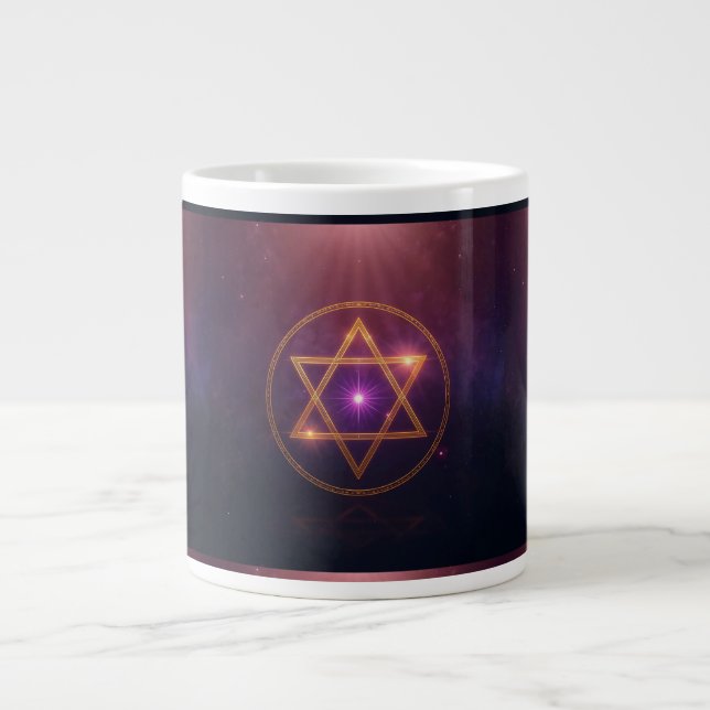 Taza De Café Gigante The Cosmic Star of Enlightened Balance (Frente)