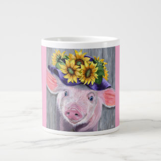 Taza De Café Gigante This Little Piggy Original Painting