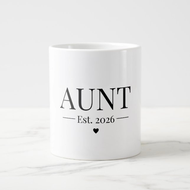 Taza De Café Gigante Tía Establecida 2026 (Frente)