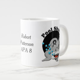 Taza De Café Gigante Tiburón de la piscina de ocho bolas