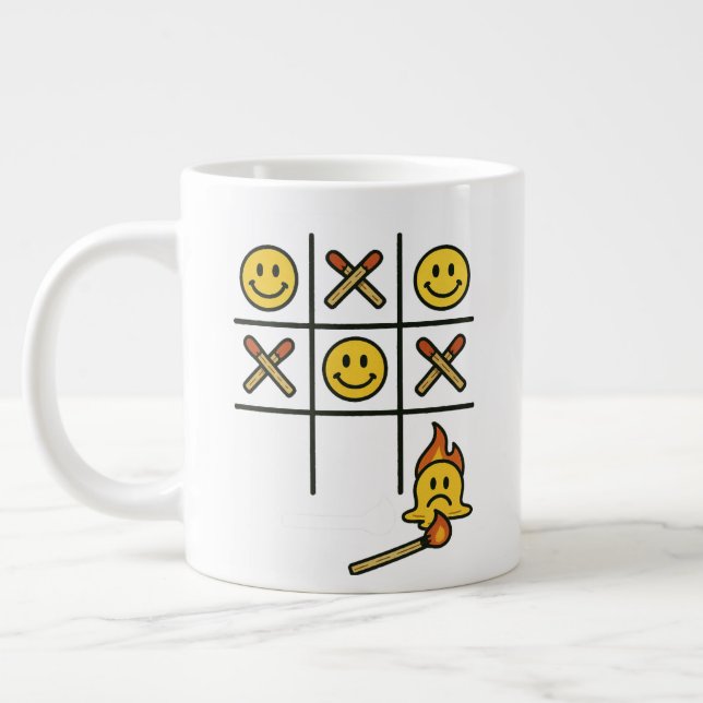 Taza De Café Gigante Tic Tac Toe Mug (Izquierda)