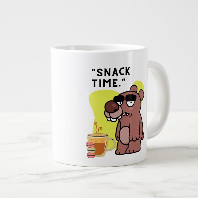 TAZA DE CAFÉ GIGANTE ¡TIEMPO DE APERITIVOS!- ANIMAL-FUNNY- CAFÉ-COOKIS (Derecha)