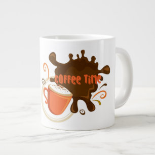 Taza De Café Gigante Tiempo de café - Jumbo Mug
