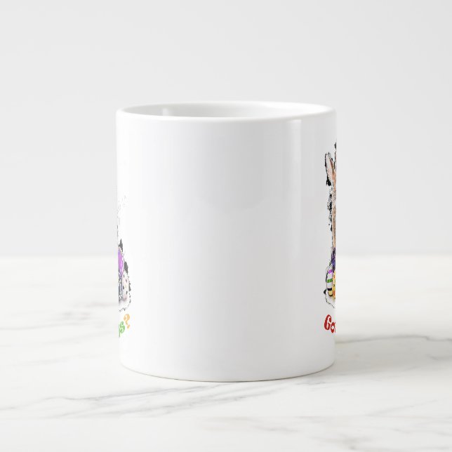 Taza De Café Gigante ¿Tienes huevos? Huevos divertidos de pascua (Frente)