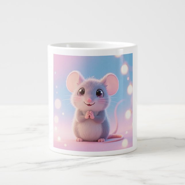 Taza De Café Gigante Tierno ratoncito (Frente)