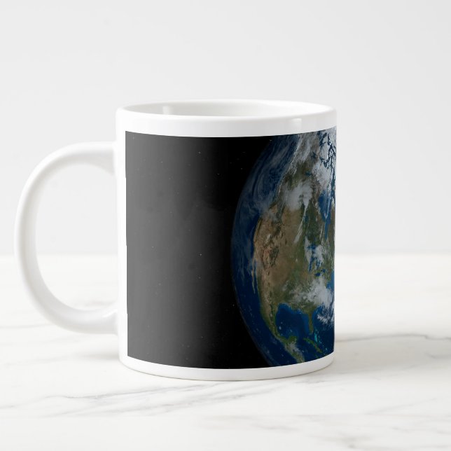 Taza De Café Gigante Tierra Con Nubes Y Hielo Marítimo 2 (Izquierda)